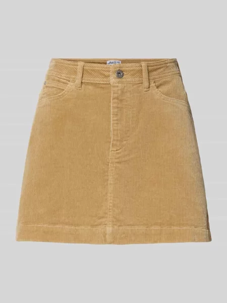 Spódnica mini z imitacji sztruksu z 5 Jake*s Casual