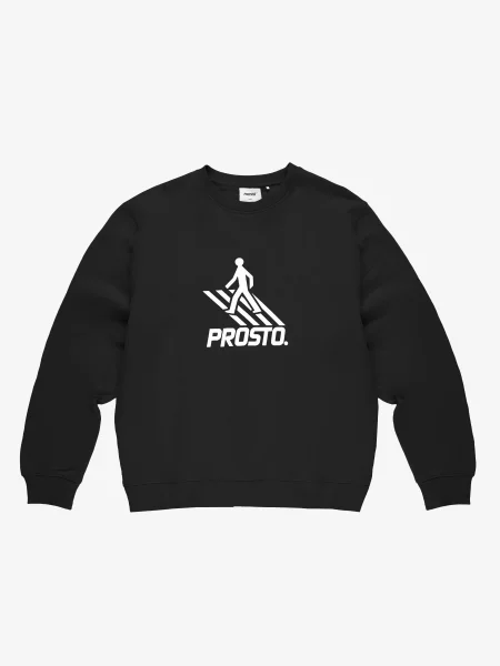 Bluza sportowa Prosto Crossing bez kaptura czarna