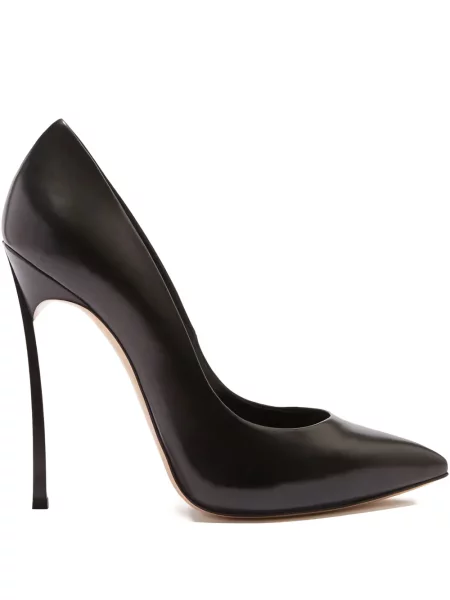 Pantofi cu toc Casadei din piele negru