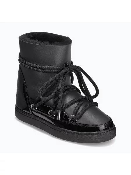 Ghete pentru femei Inuikii Gloss Wedge black negru