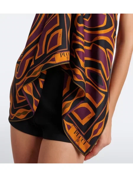 Top Pucci de mătase cu gât halter