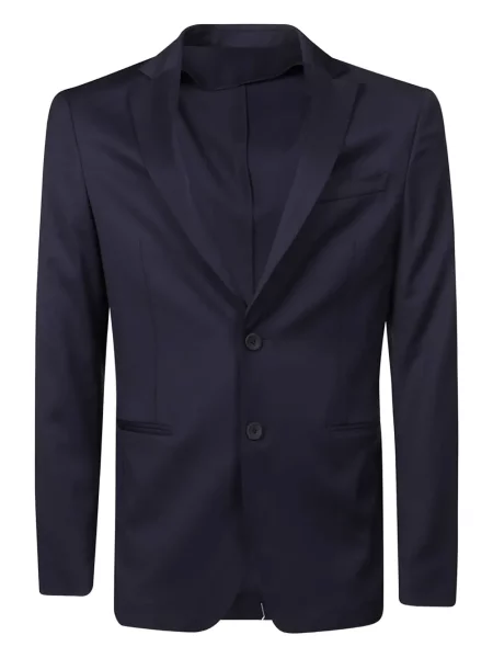 Vlněné jednořadé sako Tonello modré