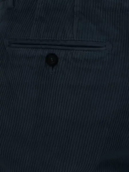 Pantaloni Cruna de catifea cord albastru