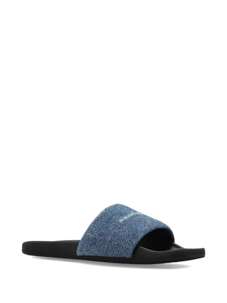 Papuci Alexander Wang cu paiete albastru