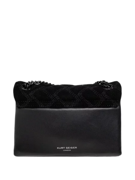 Matlasat geantă Kurt Geiger London din piele negru