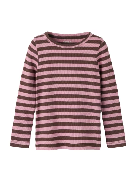 NAME IT Tricou NMNBanio ciocolatiu / pitaya roz