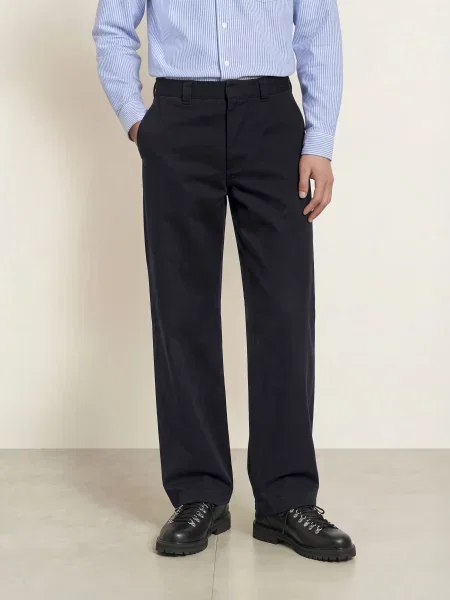 Arket Chino Kalhoty Regular Fit tmavě modrá