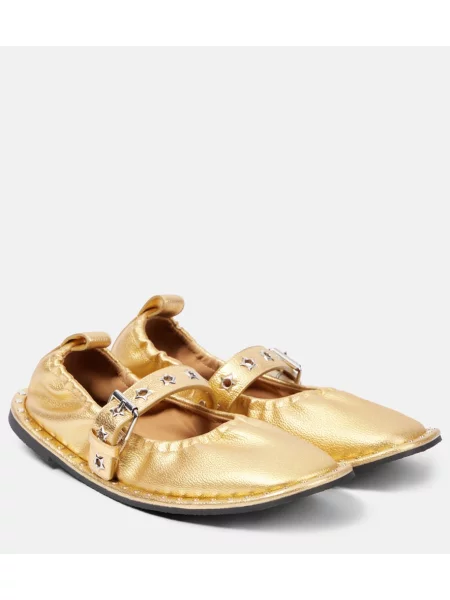 Pantofi cu toc Stella Mccartney auriu