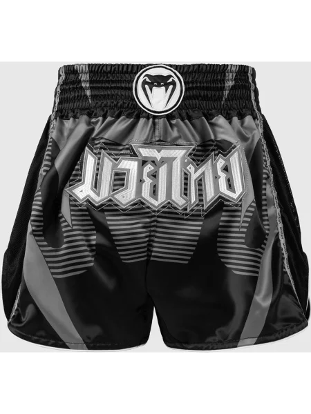 Spodenki Venum Adrenaline Muay Thai czarne szare S białe
