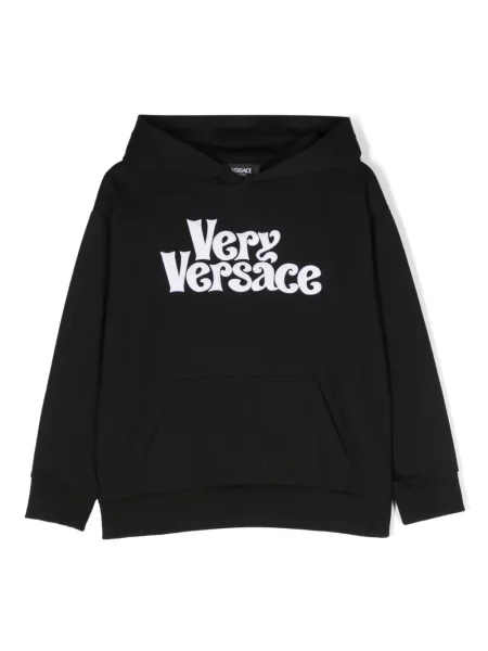Bluza z kapturem dziecięca Versace czarna
