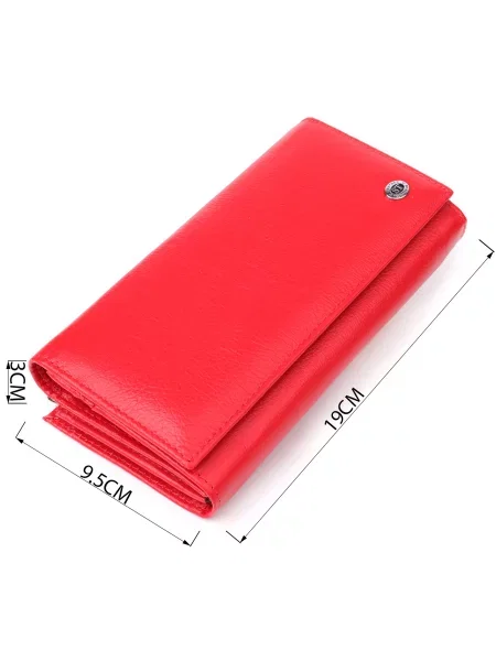 ST Leather Accessories Гаманець Шкіра червоний