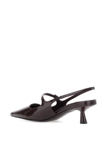 Pantofi cu toc Jimmy Choo slingback maro