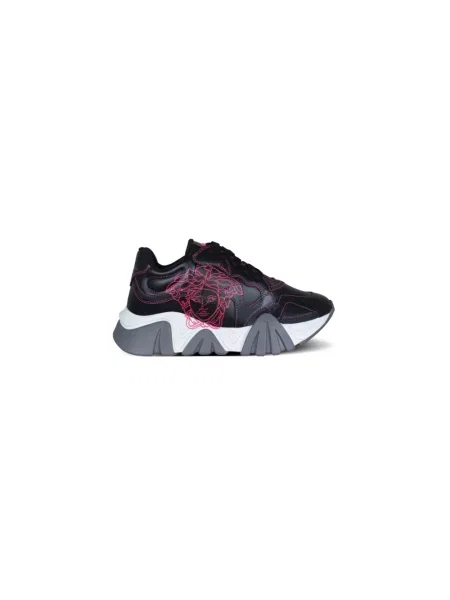 Sneakersy Versace skórzane czarne