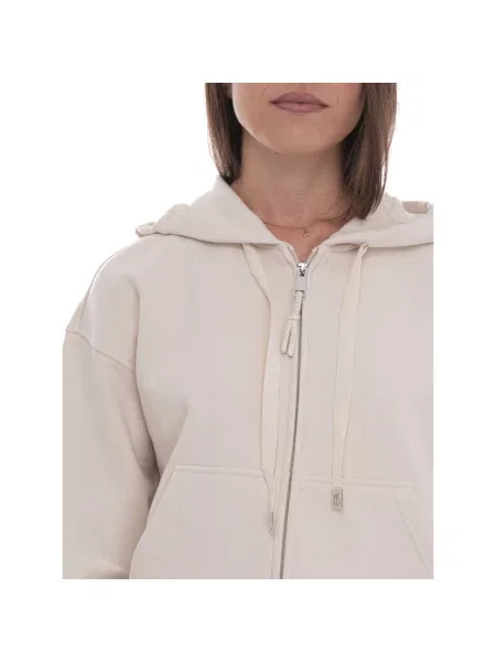 Bluza z kapturem Weekend Max Mara z kapturem beżowa