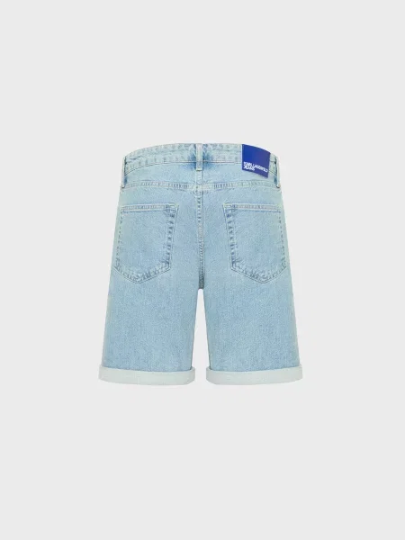 Джинсові шорти Karl Lagerfeld Jeans бавовна/еластан блакитний