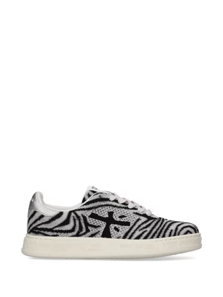 Sneakerși Premiata cu imagine cu model zebră gri