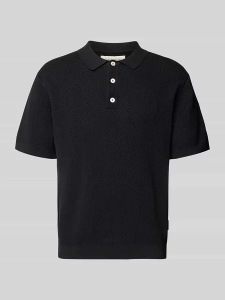 Koszulka polo o kroju regular fit z detalem z logo model ISAKSSON' Casual Friday granatowe