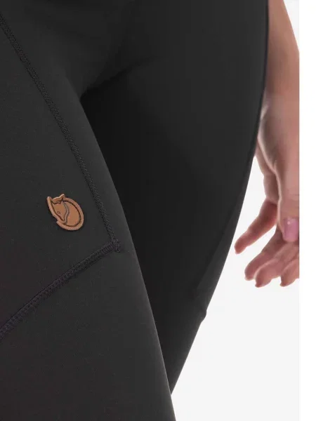 Однотонные леггинсы Fjallraven черные