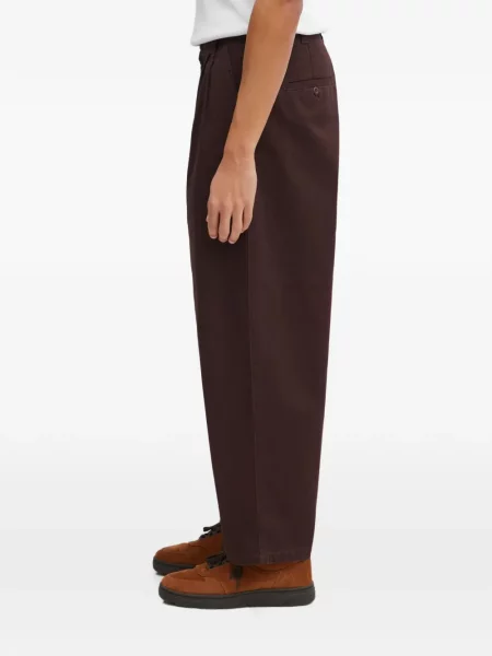 Pantaloni Carhartt Wip plisate maro
