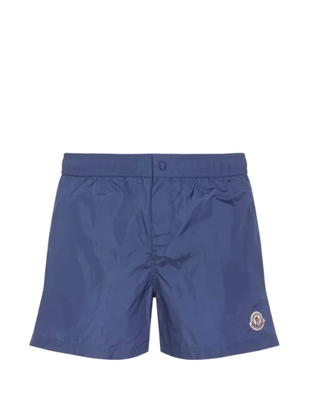 Slip de baie Moncler cu autograf albastru