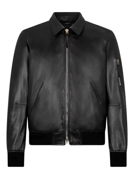 Geanta de piele Tom Ford negru