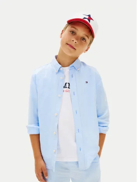 Tommy Hilfiger Πουκάμισο Ανοιχτό μπλε