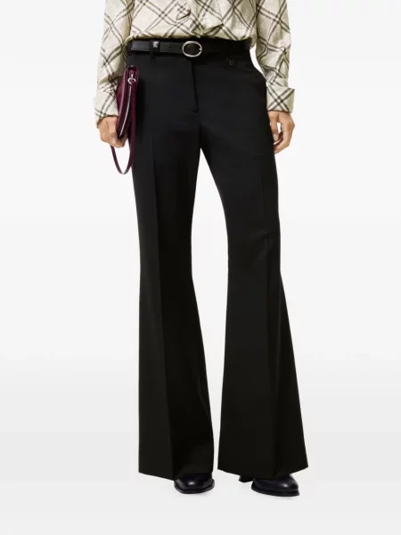 Pantaloni Burberry de lână negru