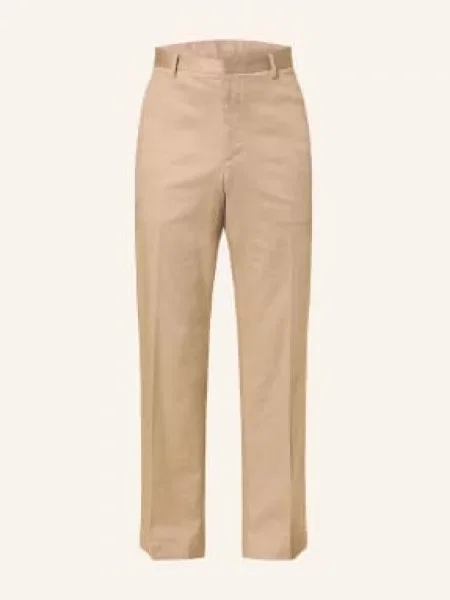 Baldessarini Spodnie Garniturowe O Kroju Regular Fit beige beżowe