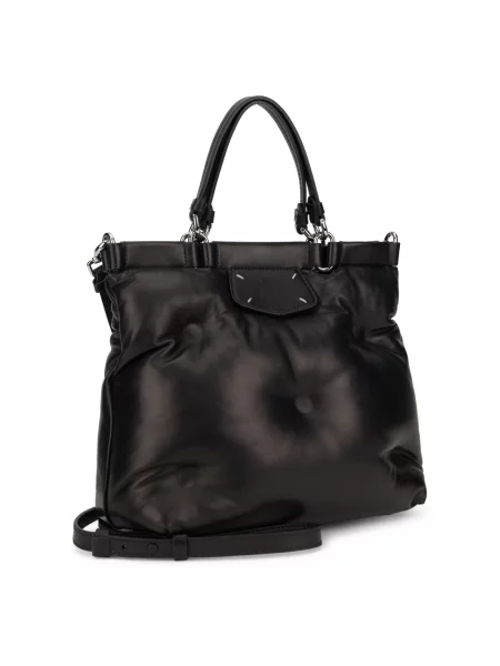 Shopperka Maison Margiela skórzana czarna
