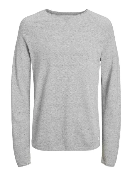 JACK & JONES Pulover Hill deschis gri