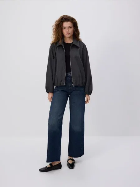 Reserved Джинси wide leg з прошиванням indigo jeans 