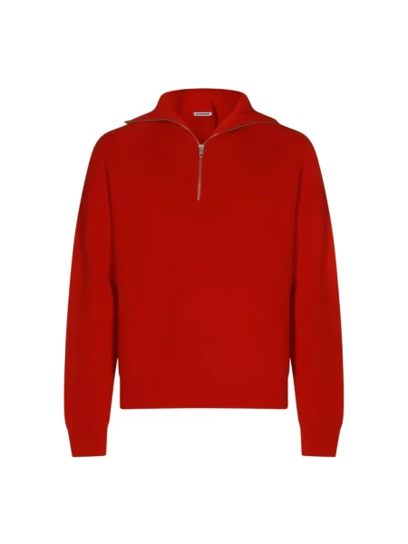 Kardigan Jil Sander czerwony