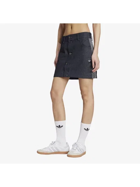 Spódnica jeansowa Adidas Originals niebieska