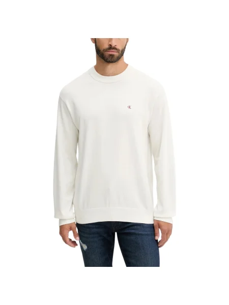 Calvin Klein Jeans Sveter Écru biela