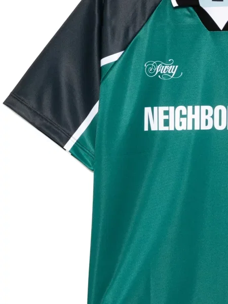 Tricou Neighborhood cu imagine verde