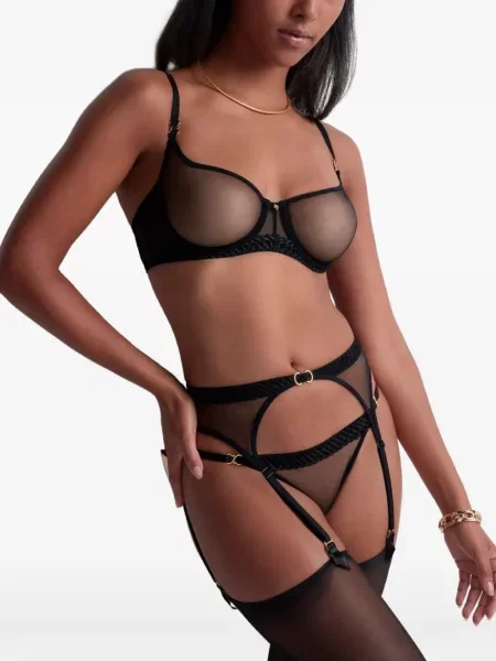 Sutien Aubade cu broderie negru