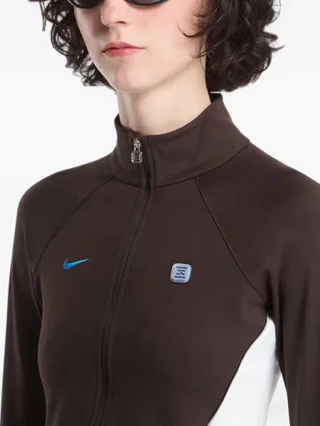 Geacă Nike alergare cu imagine din jerseu albastru