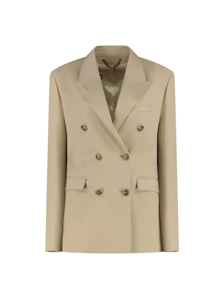 Marynarka Golden Goose wełniana dwurzędowa beżowa