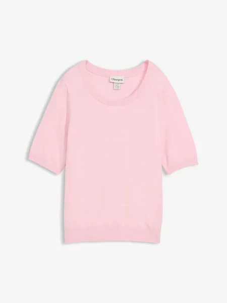 Cienki sweter różowy