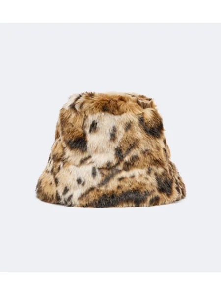 Pălărie Etro cu imagine cu model leopard maro