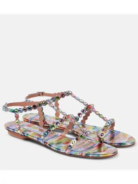 Usnjene sandali Aquazzura