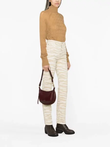 Sweter Etro brązowy