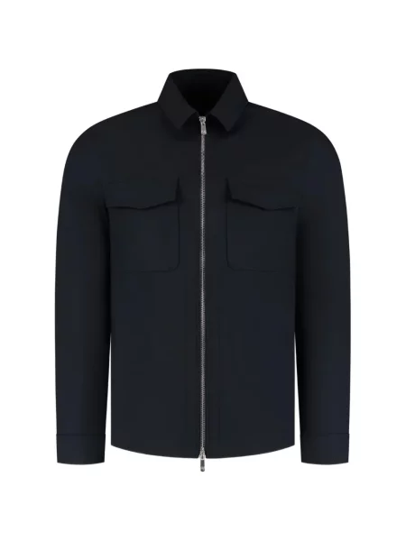 Košilová bunda Marco Pescarolo modrá