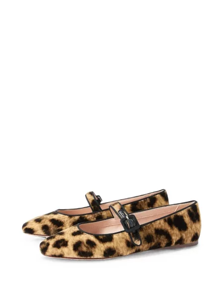 Balerini Loeffler Randall cu imagine cu model leopard maro