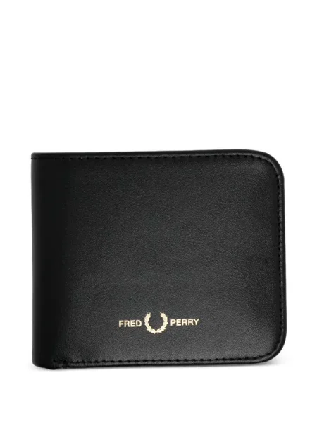 Kožni novčanik Fred Perry crna