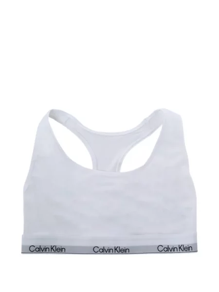 Sutien Calvin Klein cu autograf alb