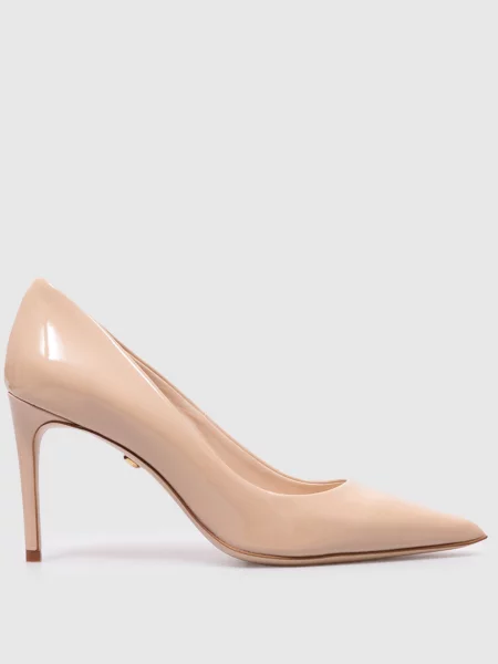 Шкіряні лаковані туфлі Babe Pay Pls бежеві