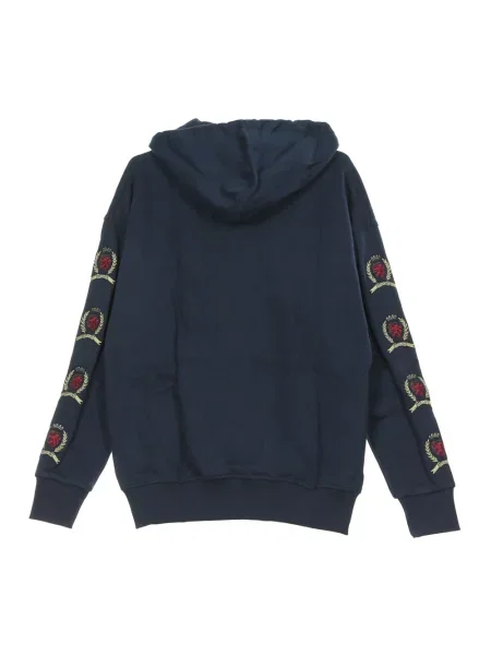 Bluza z kapturem Tommy Hilfiger z kapturem niebieska