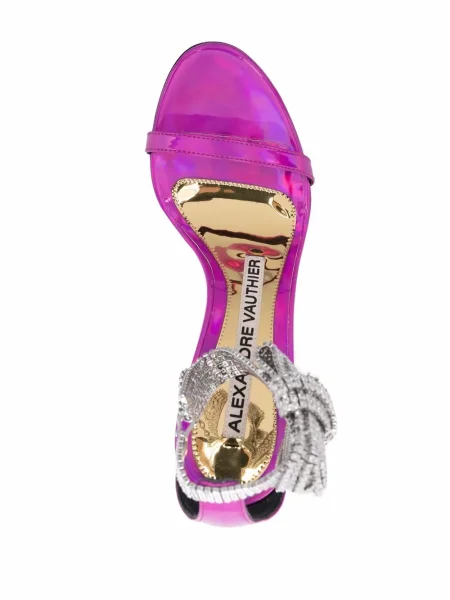 Sandale Alexandre Vauthier de cristal roz