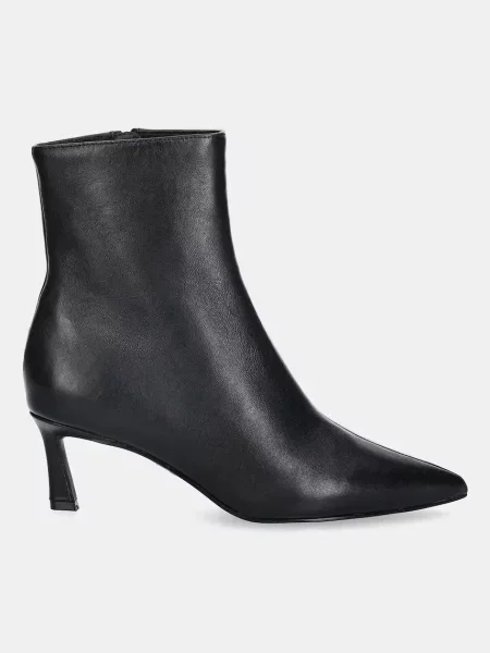 Steve Madden botki skórzane Lulah na szpilce czarny